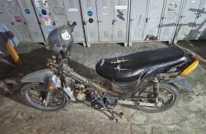 La moto incautada al delincuente que la había hurtado en el centro fernandino