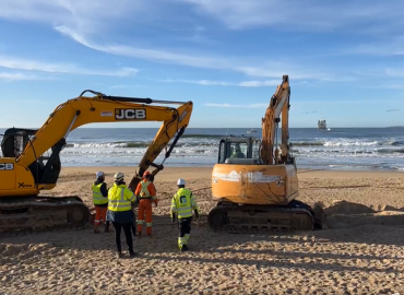 Cable submarino de fibra óptica “Firmina” entre EEUU y Uruguay llega a Punta del Este