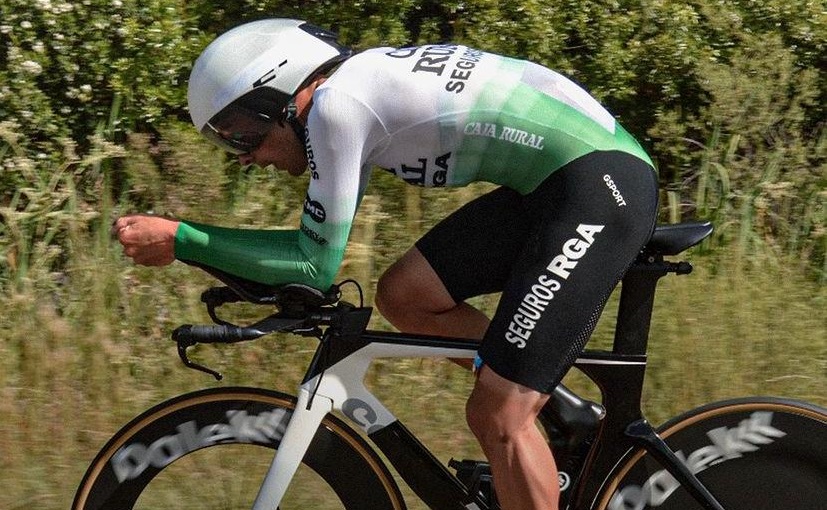 Thomas Silva Coussan, en plena carrera enTacuarembó.