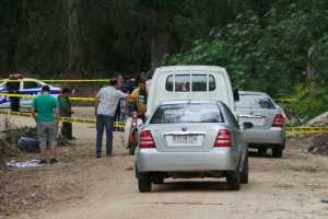 Lugar donde hallaron el cadáver esta tarde a 700 metros donde encontraron el cráneo. 