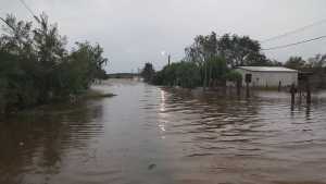 Zona inundada en Pan de Azúcar