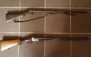 Las armas robadas por Acosta en Punta del Este.