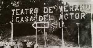Fotografía del Teatro de Verano de Punta del Este en sus épocas de esplendor.