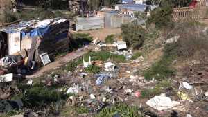Este es el lugar donde fueron encontrados los restos humanos, entre gran cantidad de basura y residuos de todo tipo.