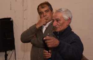 Delfino Piñeiro junto a Rodrigo Blás, durante el plenario de la Lista 23 donde se oficializó su incorporación a Unión y Cambio.