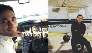 Los jóvenes pilotos argentinos fallecidos: Kevin Alonso Raggio (izq.) y Franco Pamboukdjian Acevedo (der.)