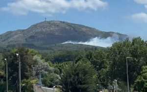 Así se observaban desde Pan de Azúcar las primeras columnas de humo.