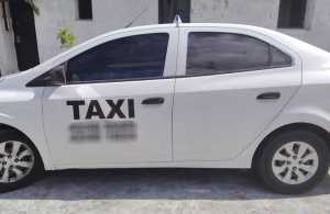 El taxímetro que fue hurtado de la parada de sanatorio Cantegril.