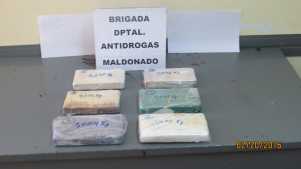 Los seis ladrillos incautados, tienen un costo de aproximadamente US$ 300.000.