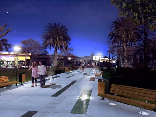 Render de lo que será la nueva plaza 19 de Abril de Pan de Azúcar