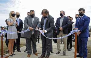 Inauguración de la planta de Boreal, en Colonia Garibaldi, Salto, en septiembre de 2020.