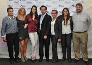 Fernando Diciocco (Life Bistro), Analía Suárez (Directora Hotel AWA), Lady Dos Santos (Directora Círculo VIP Empresarial), Víctor Quintanilla (Director Círculo VIP Empresarial), Noelia Ortíz (Gerente de Ventas Hotel AWA) y Alejandra Celhay (Reservas Hotel AWA) Leandro Minervino (Gerente Operativo Hotel AWA).