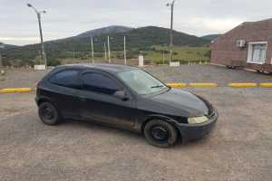 El Chevrolet Celta robado en Brasil, encontrado el domingo 12 en el cruce de las rutas Interbalnearia y 37.