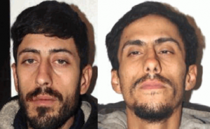 Los hermanos Maximiliano y Alexis Michel Zinola Aguirre, cayeron en manos de la Policía mientras huían en bicicleta con un televisor y bebidas robadas.