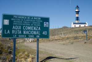 Este sábado Carlos Larrosa llegará a este punto, para iniciar la travesía por la Ruta 40.