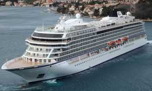 Viking Star, uno de los nuevos cruceros de lujo que recalará en los puertos uruguayos en la próxima temporada.