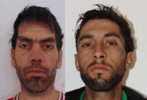 Larrosa Santos y Escudero Hernández, se marchaban con una camioneta robada, pero fueron sorprendidos por una patrulla policial.