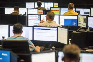 Centro de comando global de créditos de First Data, en Omaha, donde se detectó la gigantesca estafa en Uruguay.