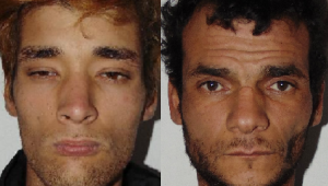 Marcelo Leroy y Diego Souza fueron encontrados con una de las dos garrafas hurtadas.