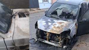Estados de los coches incendiados sin motivo alguno.