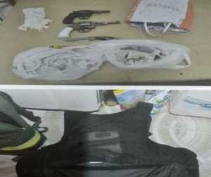 Las armas y el chaleco antibalas encontrado en poder del asesino