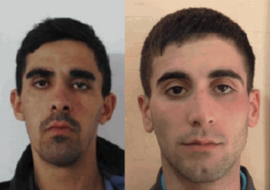 Diego Ramos y Mauro Vera, autor y coautor del homicidio ocurrido el 31 de marzo en una finca de Piriápolis