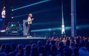 Brenda Cohen durante el evento del sábado 9