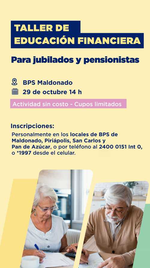 Taller educación financiera Maldonado