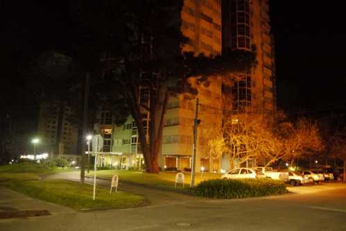 Edificio Roosevelt Center de Punta del Este, uno de los puntos donde se sintió el temblor con más intensidad.