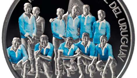 Banco Central presentó moneda conmemorativa por 100 años de la de la primera medalla olímpica de oro