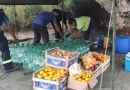 La IDM está entregando viandas, frutas y agua a todo el personal que trabaja en el cerro del Toro