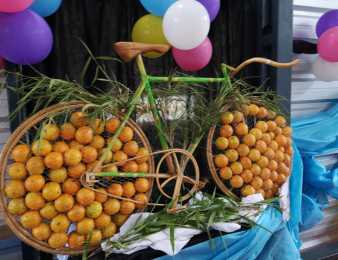 Creatividad que impulsa la importancia del deporte y la alimentación saludable.