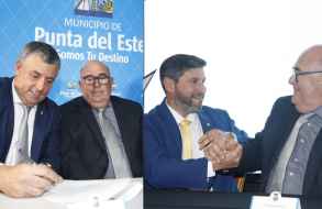 Asumieron los alcaldes Damián Tort en Maldonado y Javier Carballal en Punta del Este