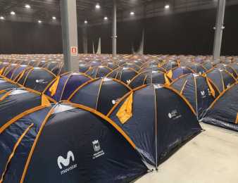 ¿450 carpas en el interior del Centro de Convenciones?. Sí, durante Campus Party Uruguay